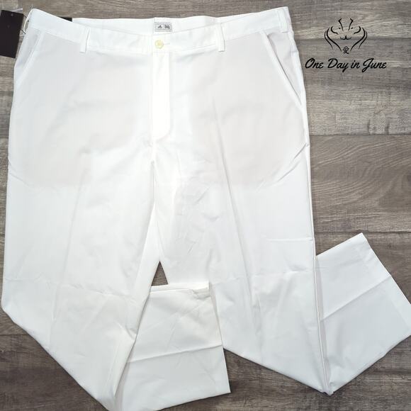 Adidas Flat Front Golf Pants Size 42X30 - Picture 1 of 6